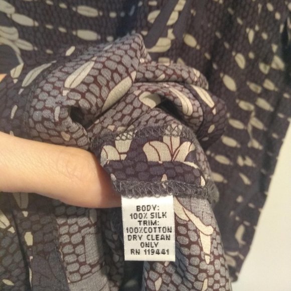 SOLD-Vena Cava - Silk Dress, Sz 6 - Picture 5 of 5